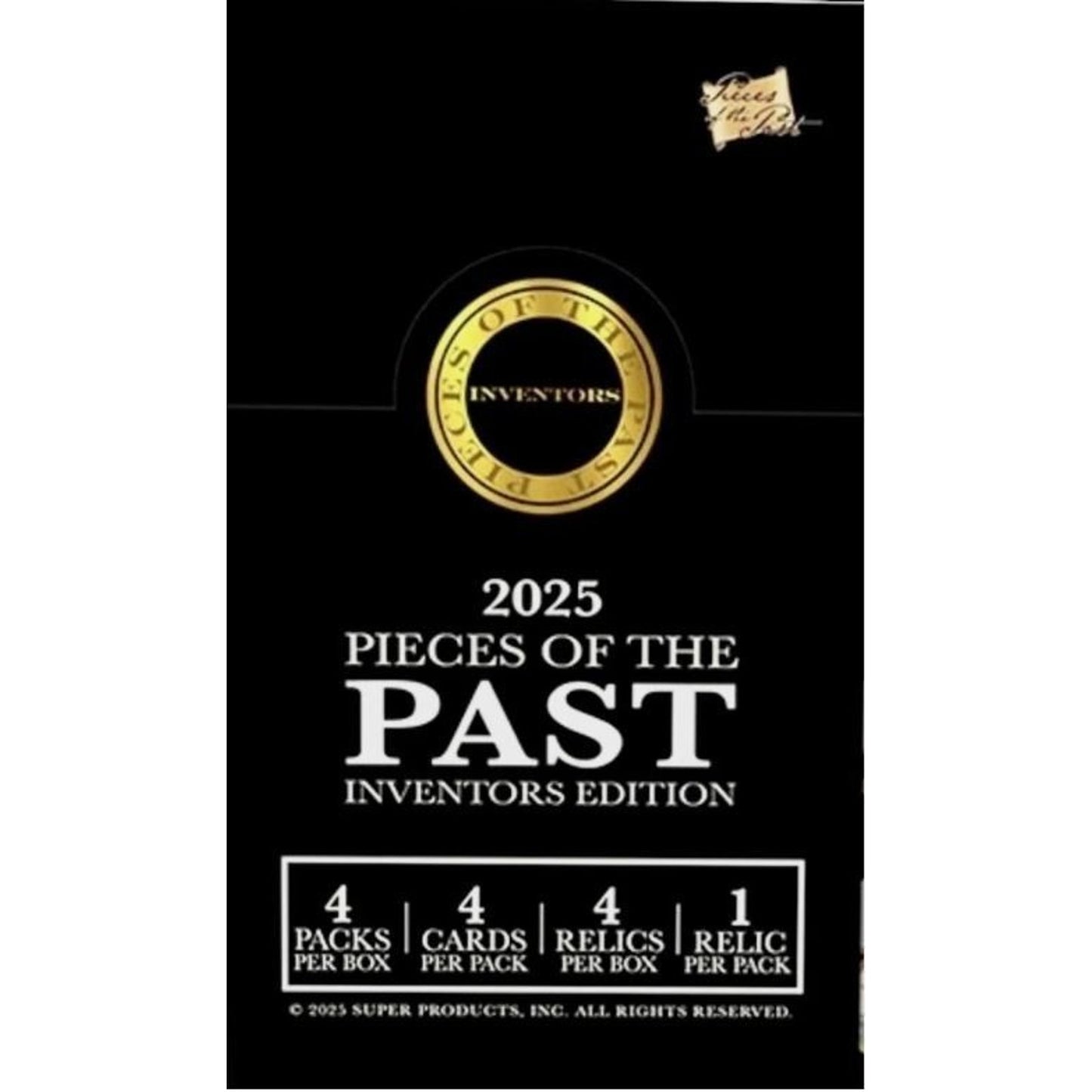 2025 Pieces Of The Past Inventors Edition Factory Sealed Hobby Box 4 Hits