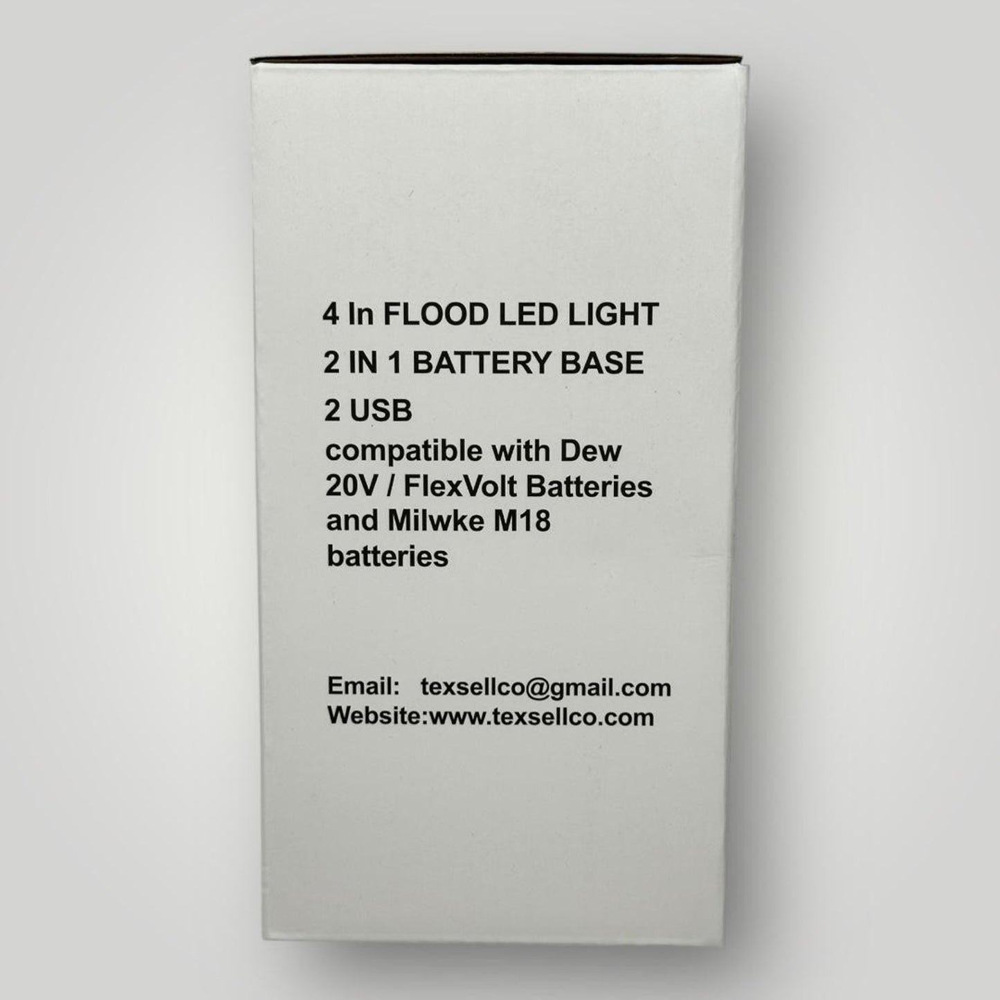 APEX 4in LED Flood Light for Milwaukee M18 & Dewalt 20Volt & FlexVolt