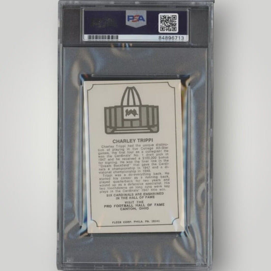 1974 Fleer Immortal Roll HOF Charley Trippi Autograph PSA DNA Authentic Auto