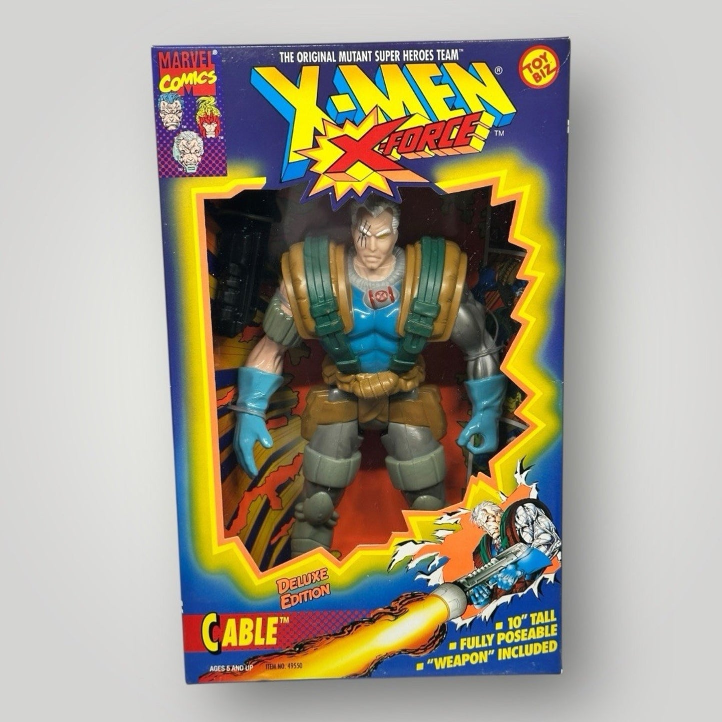 CABLE Deluxe Edition X-Men Marvel Comics Toybiz 1994 Action Vintage