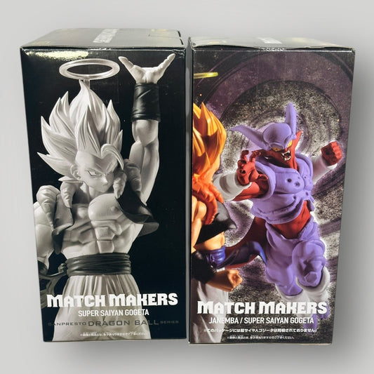 Dragon Ball Z Figure Super Saiyan Gogeta VS Janemba Set Match Makers Bandai
