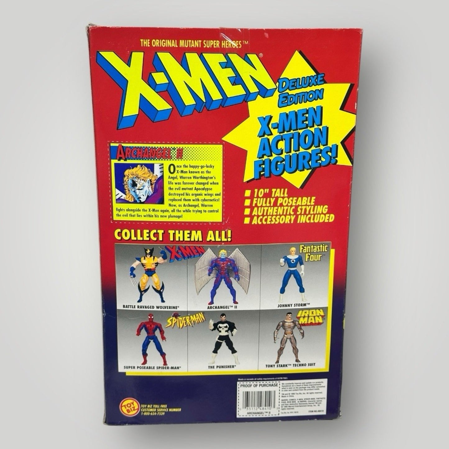 X-Men The Animated Series 10″ Deluxe Archangel II Marvel Wings ToyBiz