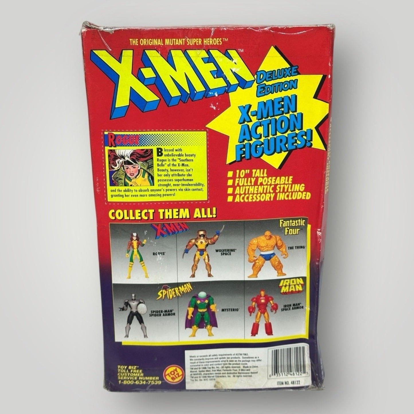 Marvel X-Men “ROGUE” 10” Action Figure Deluxe Edition Vintage 1996 Toy Biz