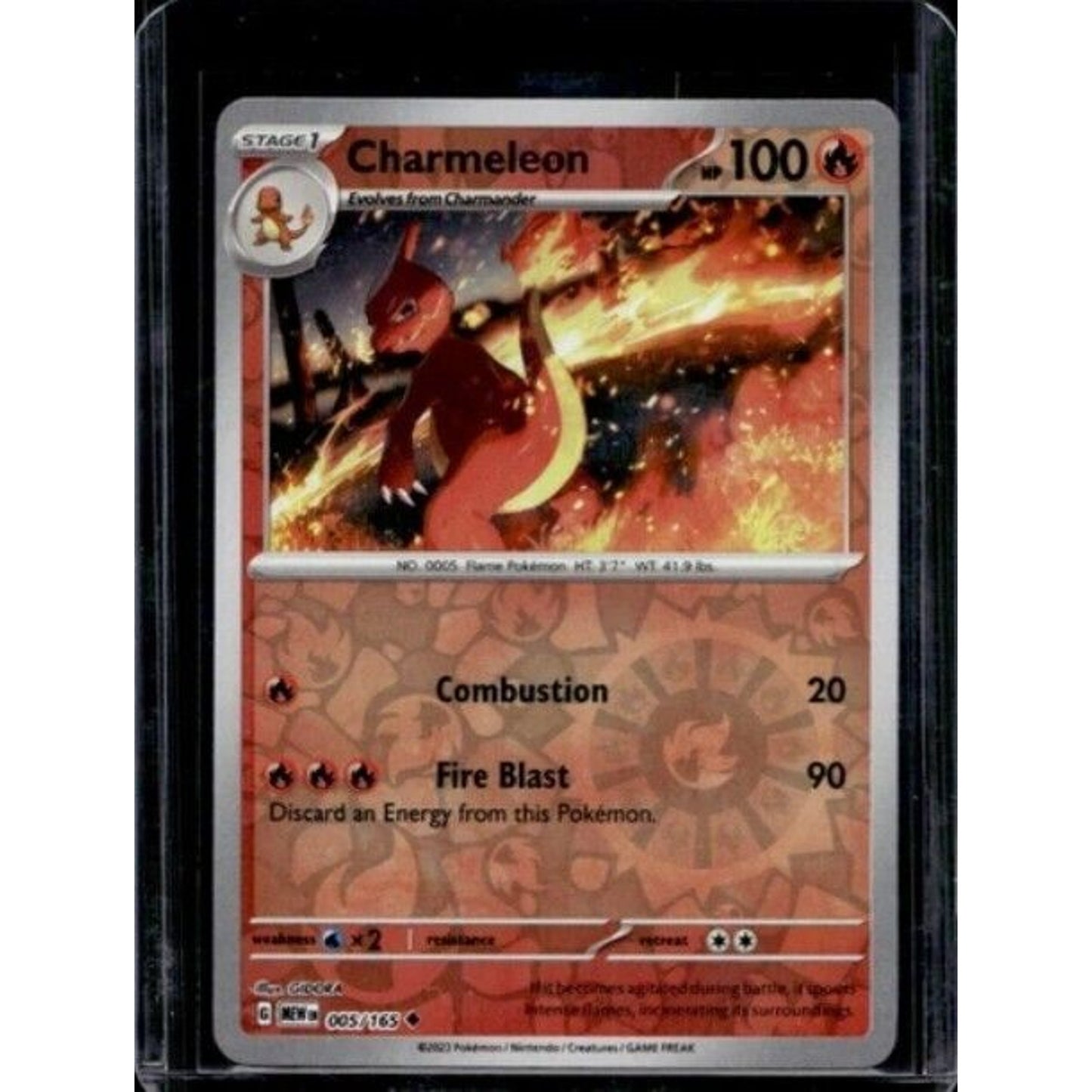 2023 Pokemon Scarlet & Violet 151 Charmeleon Reverse Holos #005/165