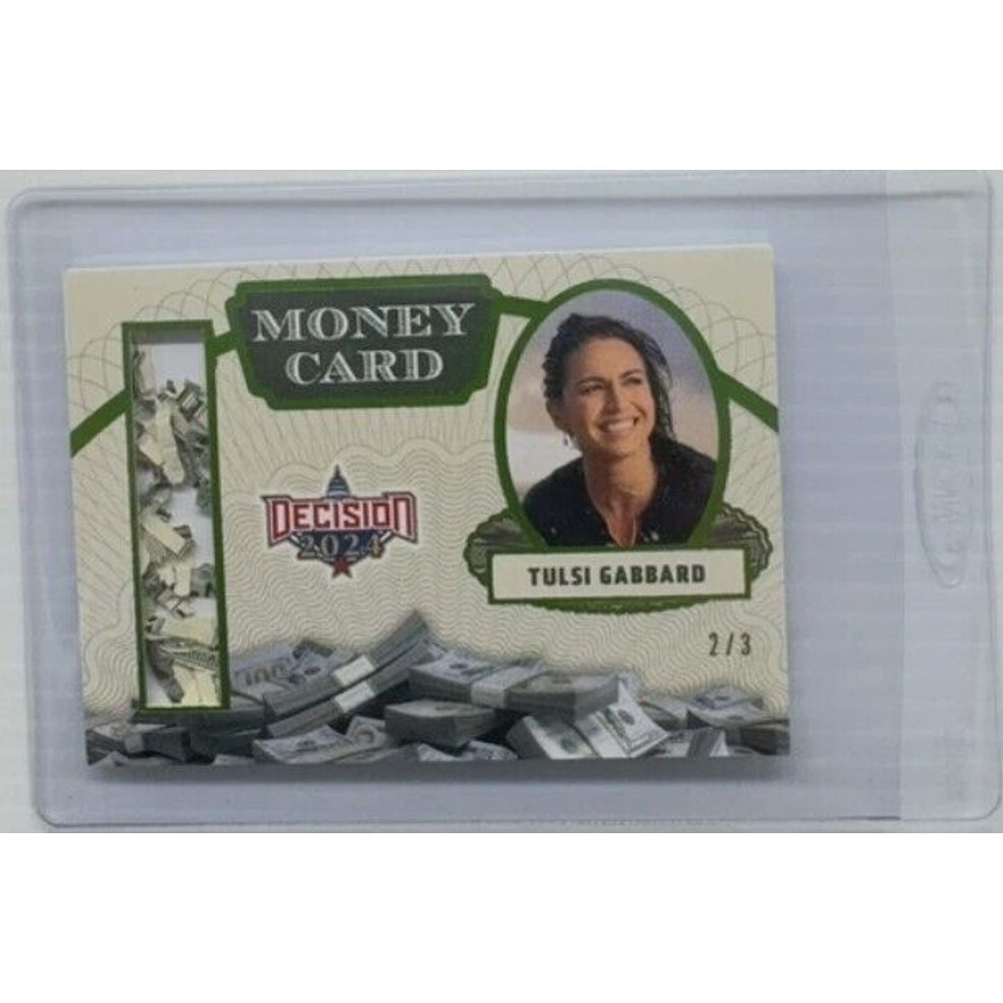 Decision 2024 Tulsi Gabbard Green Money Card #2/3