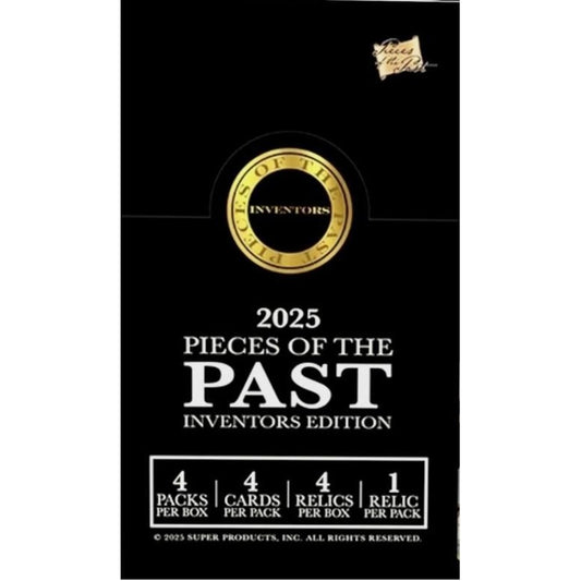 2025 Pieces Of The Past Inventors Edition Factory Sealed Hobby Box 4 Hits
