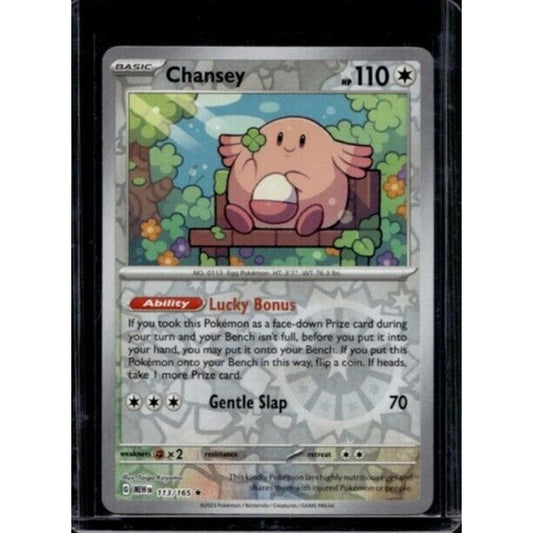 2023 Pokemon Scarlet & Violet 151 Chansey Reverse Holos #113/165