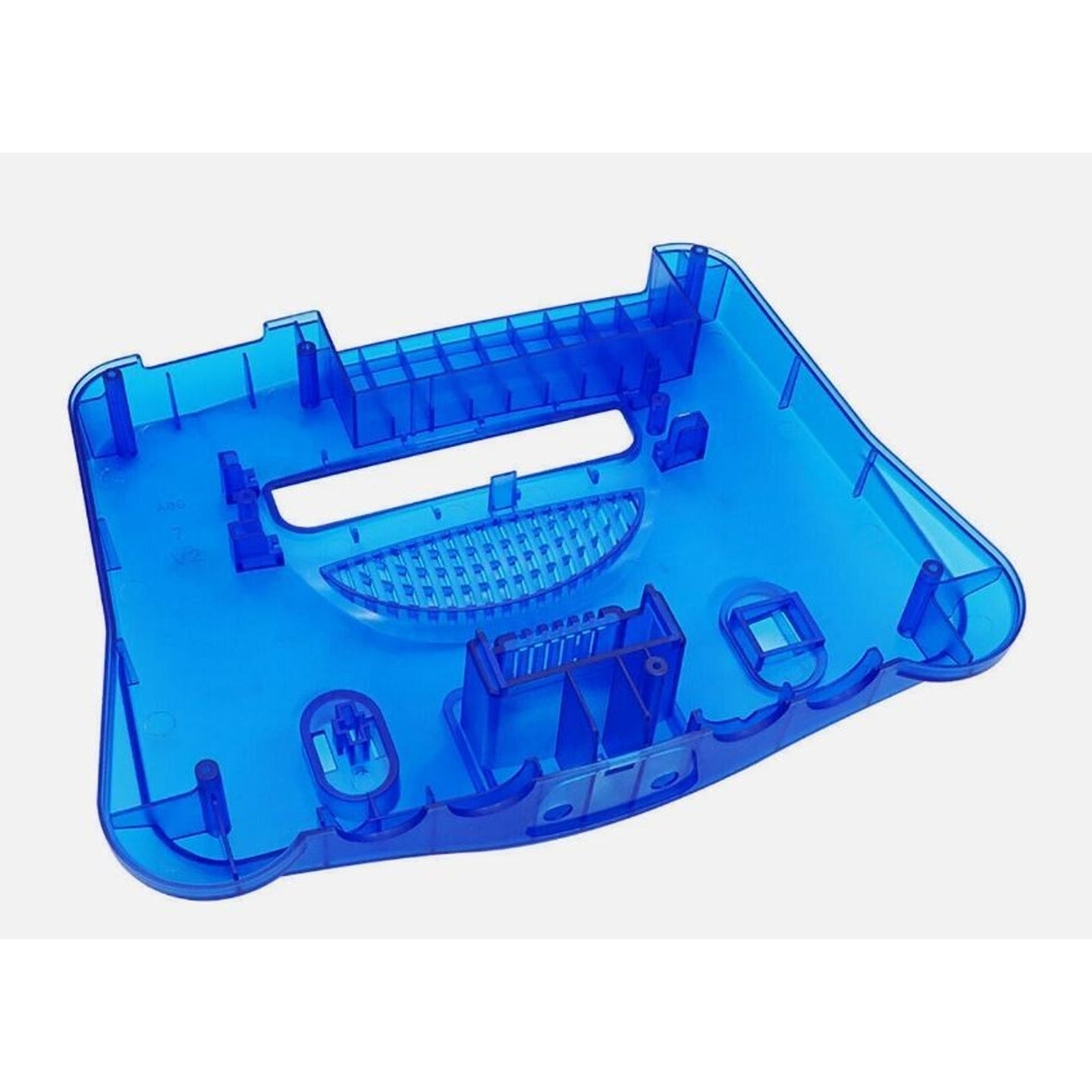 Full Housing Case Shell Cover Replacement Nintendo 64 N64 Console - CLEAR BLUE