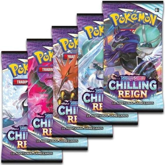 Pokemon Sword & Shield Chilling Reign Booster Pack 10 Cards