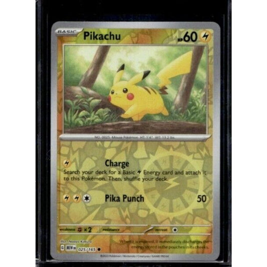 2023 Pokemon Scarlet & Violet 151 Pikachu Reverse Holos #025/165
