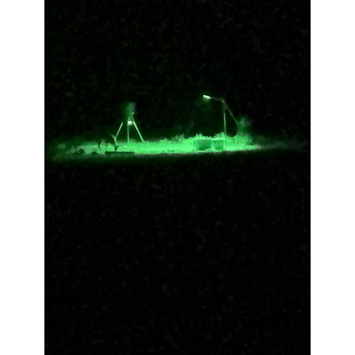 Hog Hunting Light Green Solar Light for Hunting Hogs on Feeders