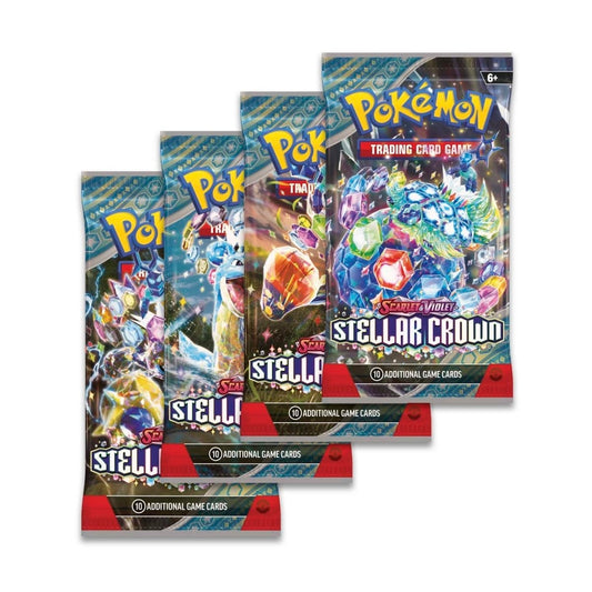 Pokemon Scarlet & Violet Stellar Crown Booster Pack 10 Cards
