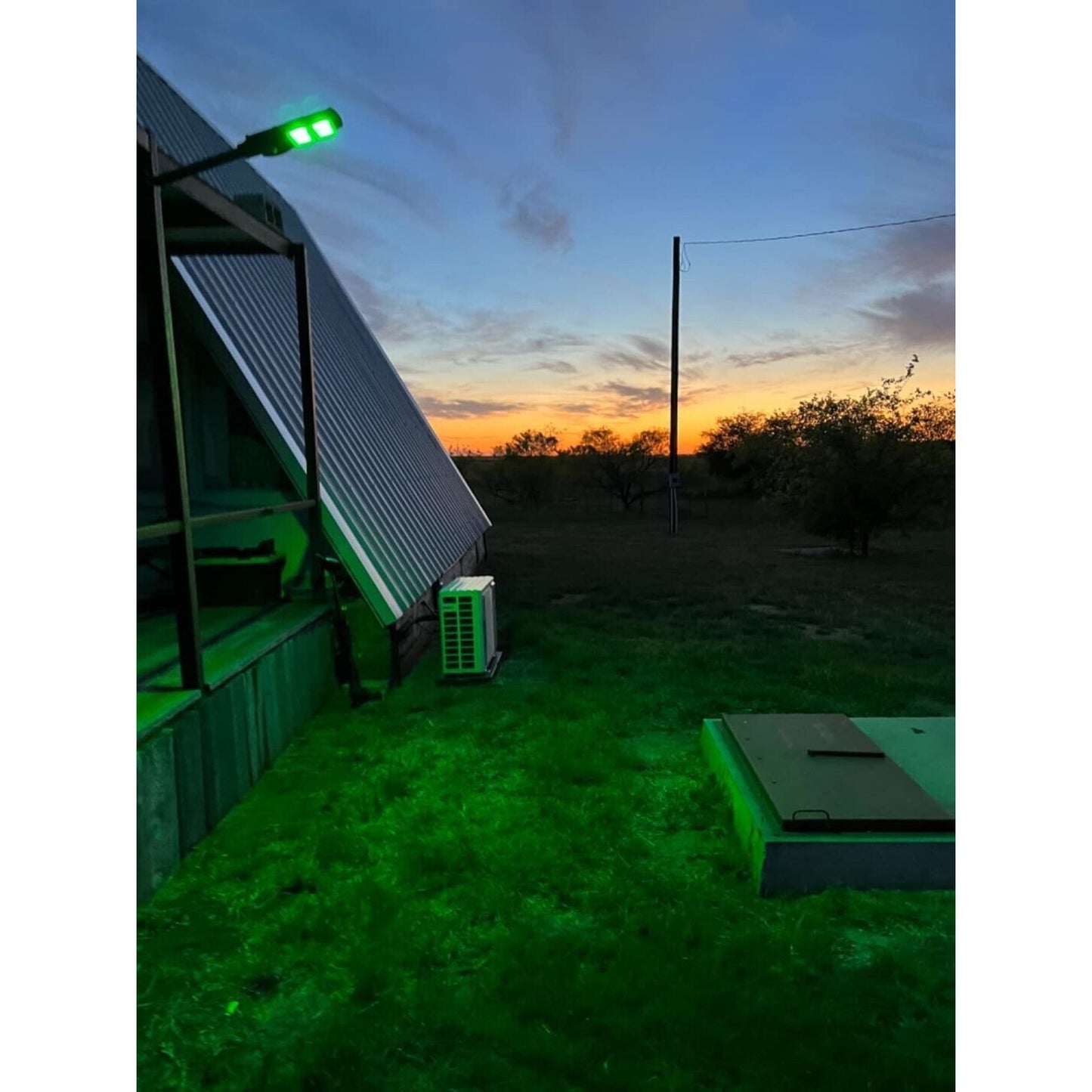 Hog Hunting Light Green Solar Light for Hunting Hogs on Feeders