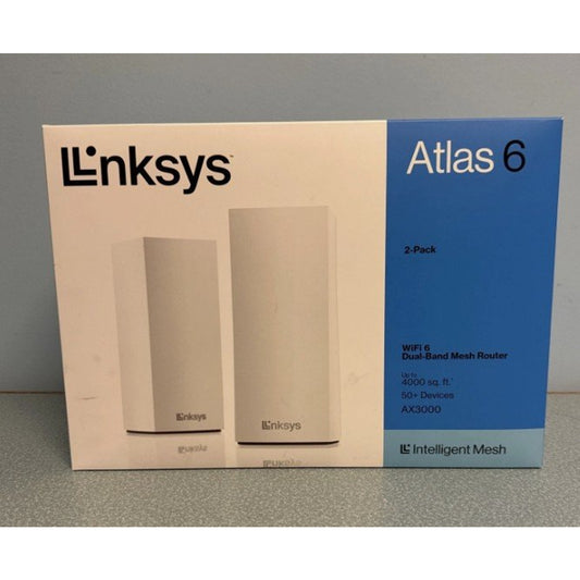 Linksys Atlas 6 AX3000 Wi-Fi 6 Mesh System (Set of 2)