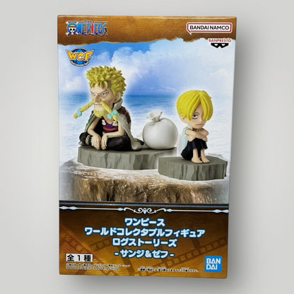 One Piece Figure Sanji and Zeff WCF Log Stories Bandai