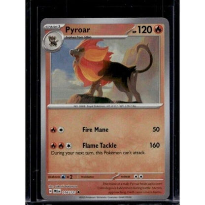 2025 Pokemon Scarlet & Violet Prismatic Evolutions Pyroar Holo #016/131