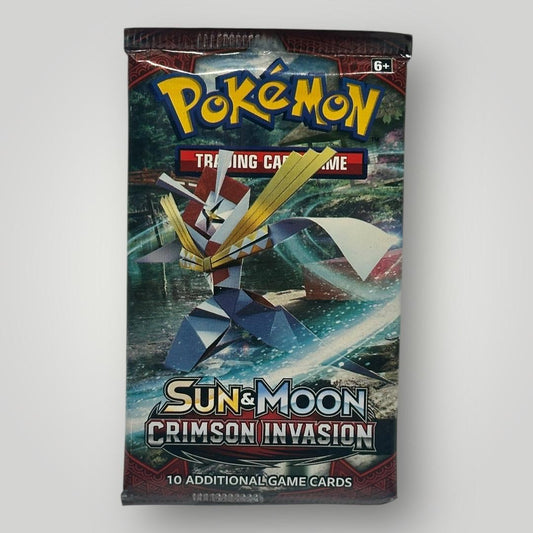 Pokemon SUN & MOON Crimson Invasion Pack 10 Cards