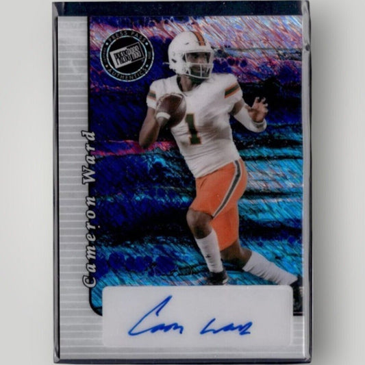 2024 Press Pass Shimmer Silver Cameron Ward 1/1 Auto Autograph