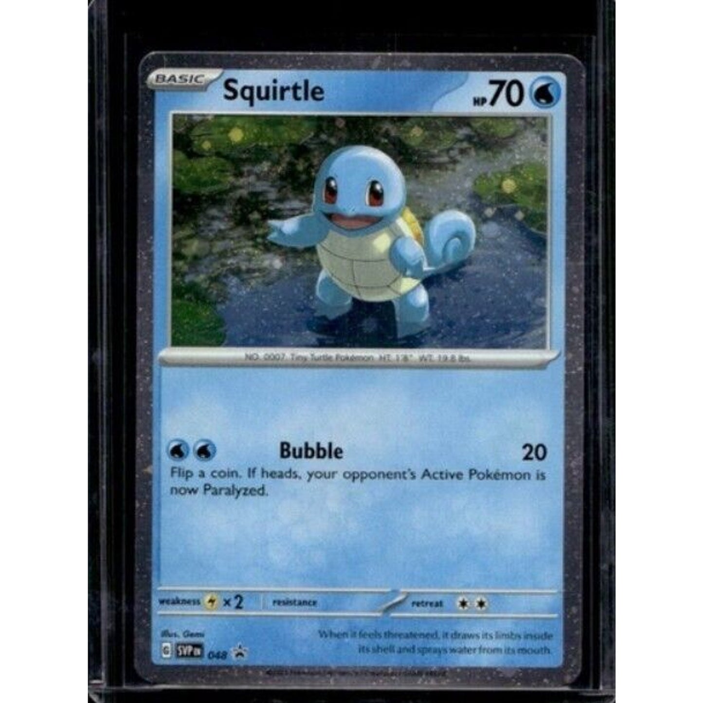 2023-24 Pokemon Scarlet & Violet Black Star Promos Squirtle Cosmos Holo #048