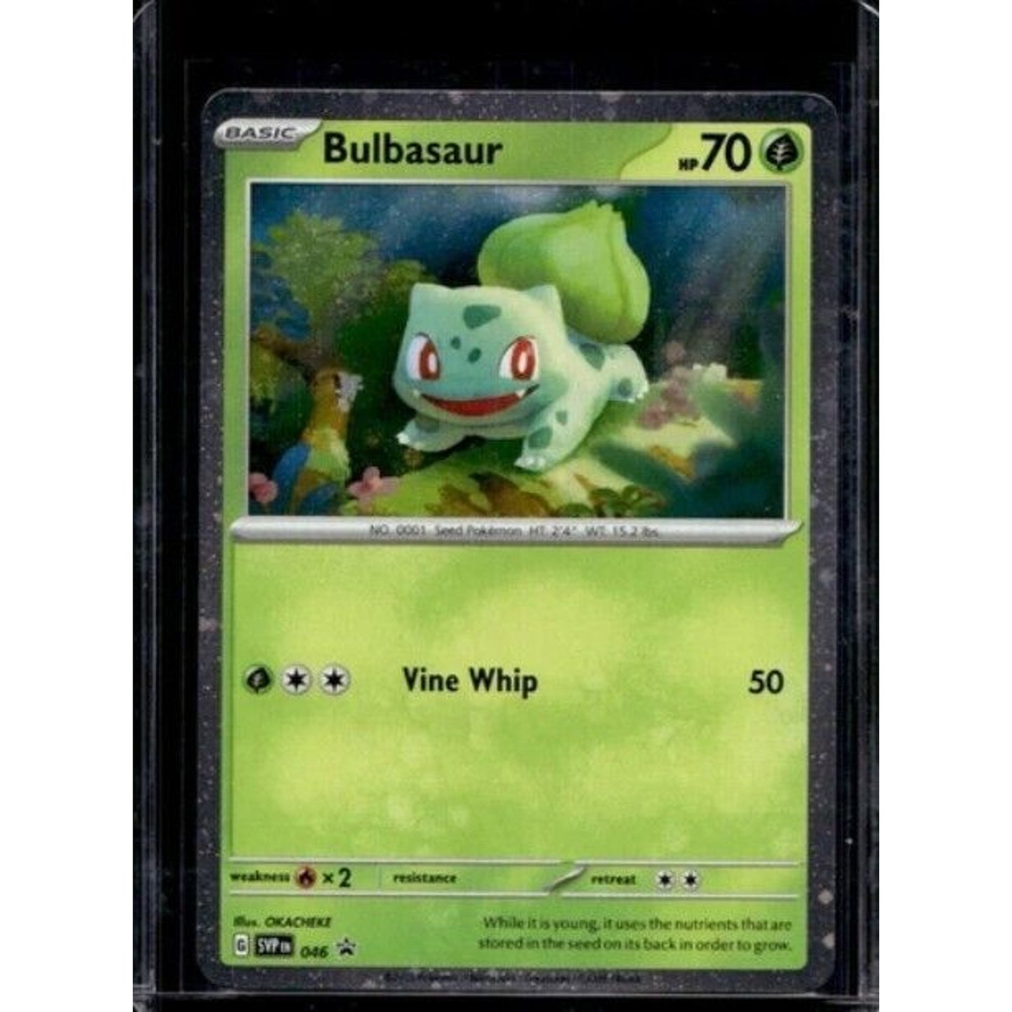 2023-24 Pokemon Scarlet & Violet Black Star Promos Bulbasaur Cosmos Holo #046