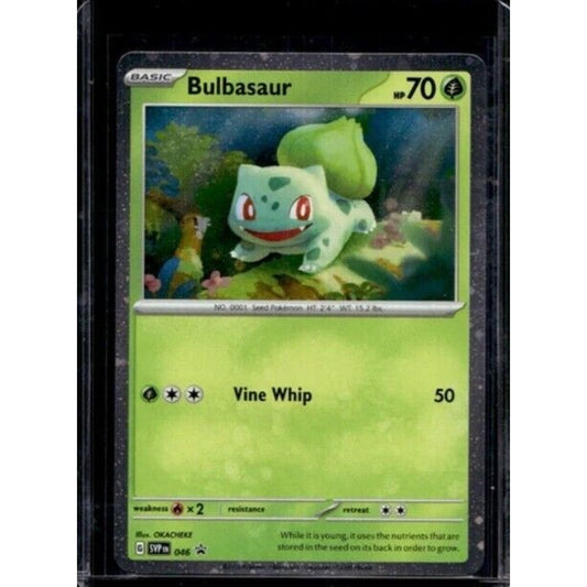 2023-24 Pokemon Scarlet & Violet Black Star Promos Bulbasaur Cosmos Holo #046