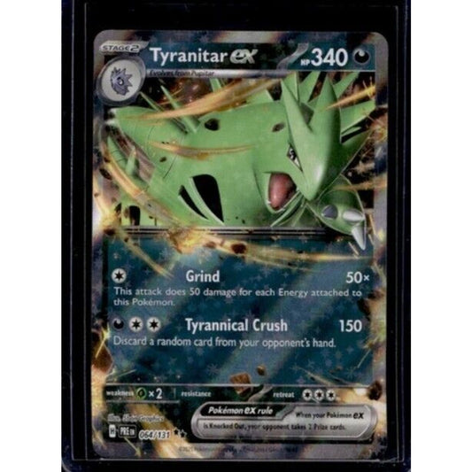 2025 Pokemon Scarlet & Violet Prismatic Evo Tyranitar ex Reverse Holo #064/131