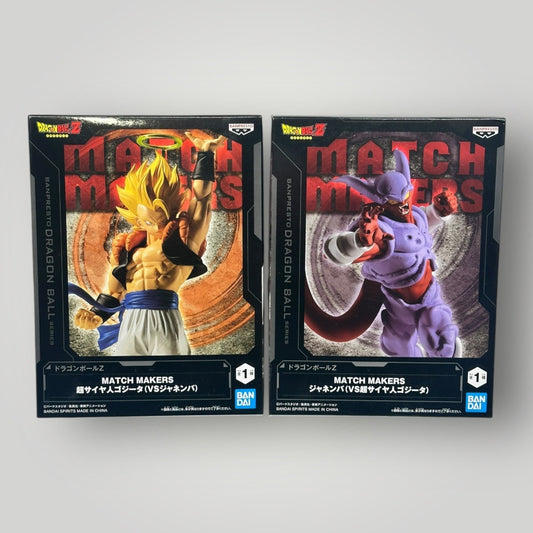 Dragon Ball Z Figure Super Saiyan Gogeta VS Janemba Set Match Makers Bandai